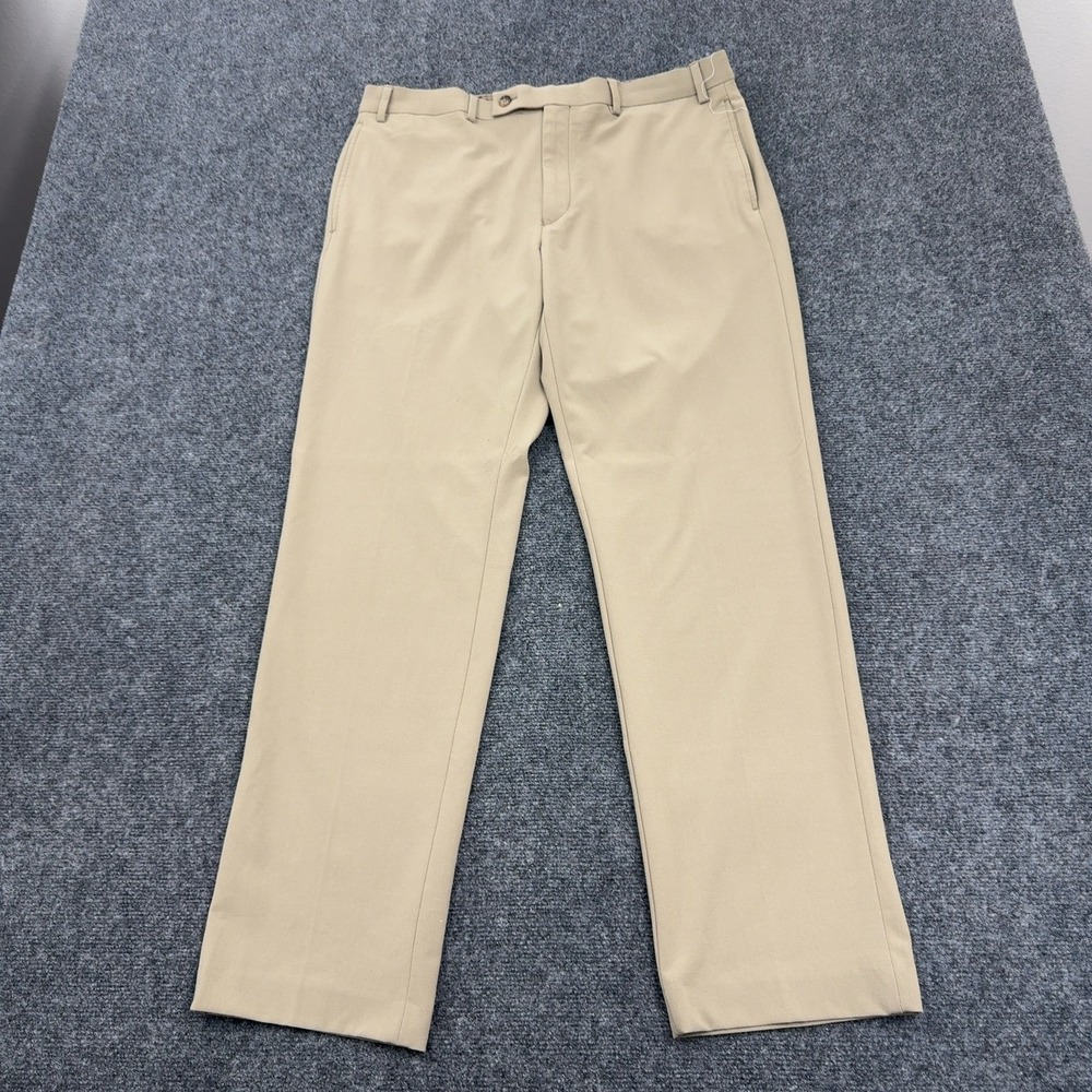 Lauren Ralph Lauren Dress Pants Mens 36W x 32L Tan Recycled Poly Dressy Classic